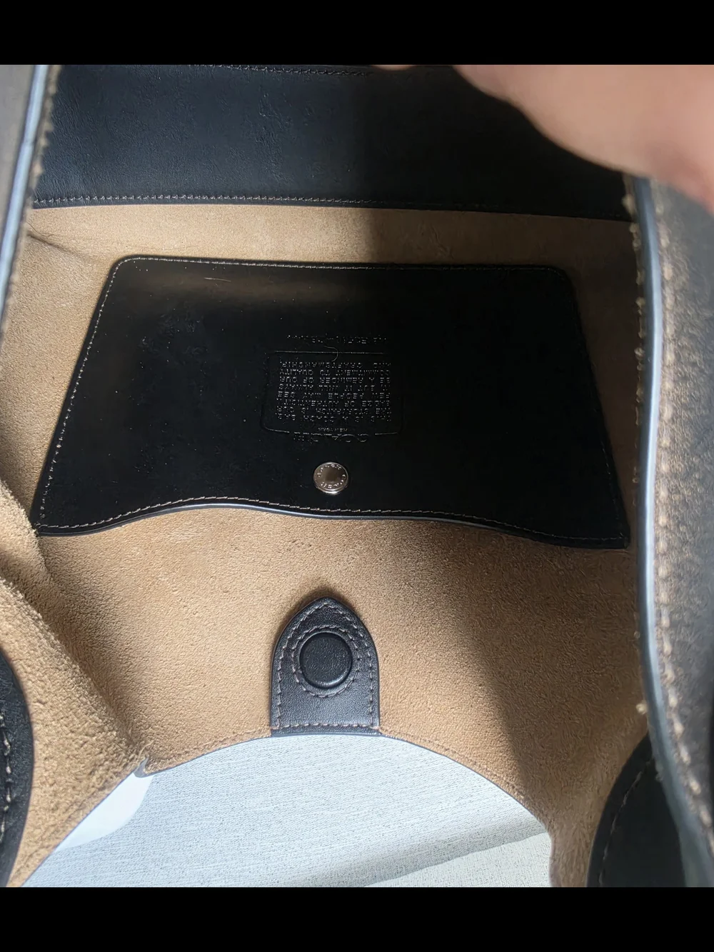 Coach Black Leather Shoulder Bag